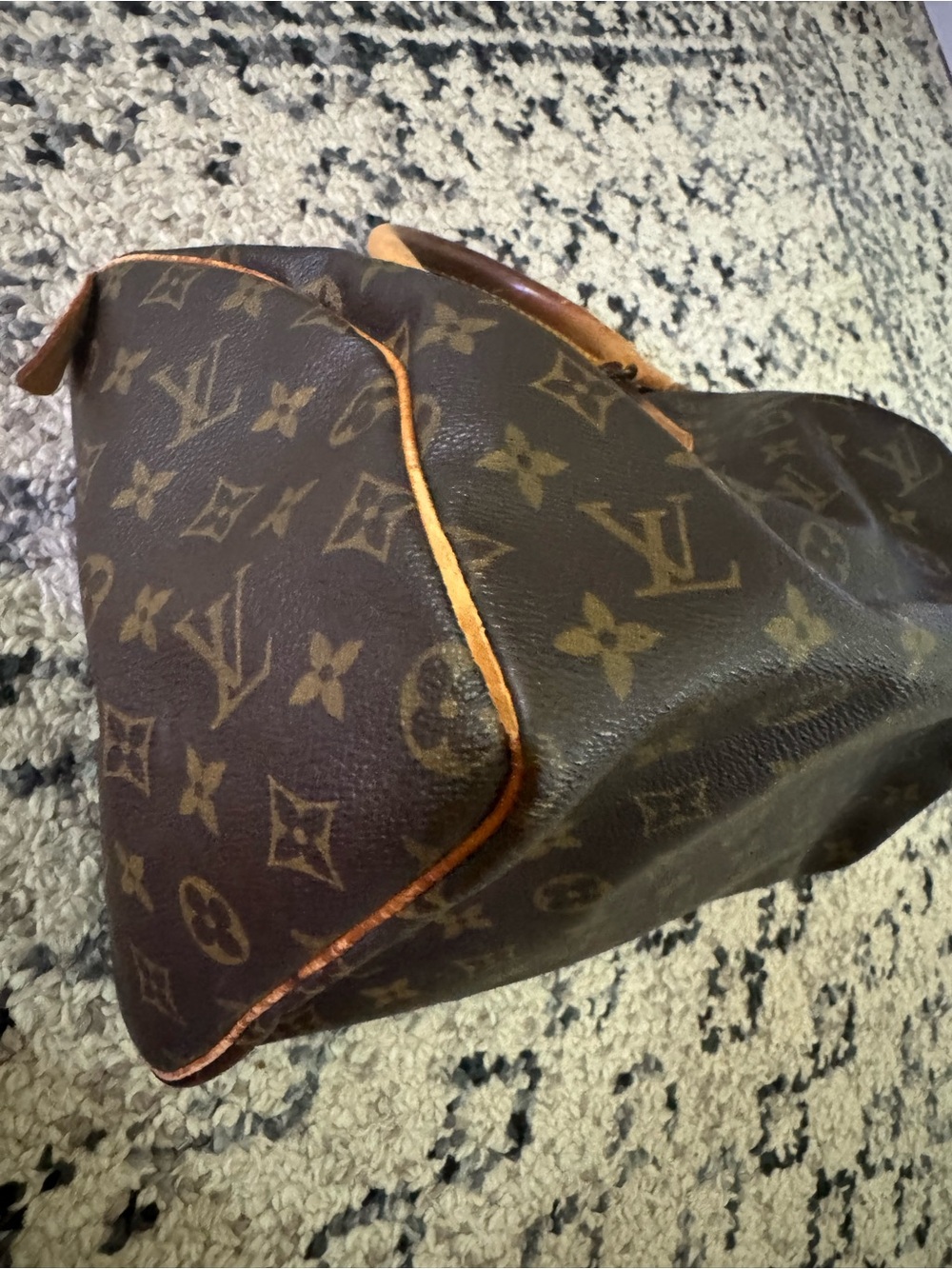 Louis Vuitton Monogram Speedy Top 30 Handle Bag - Brown/Gold/Tan - Picture 9 of 14
